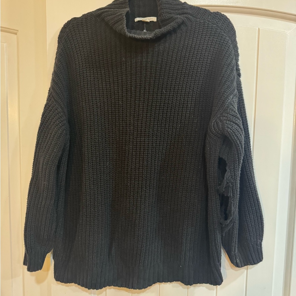 American Eagle Outfitters Black Turtleneck Sweater